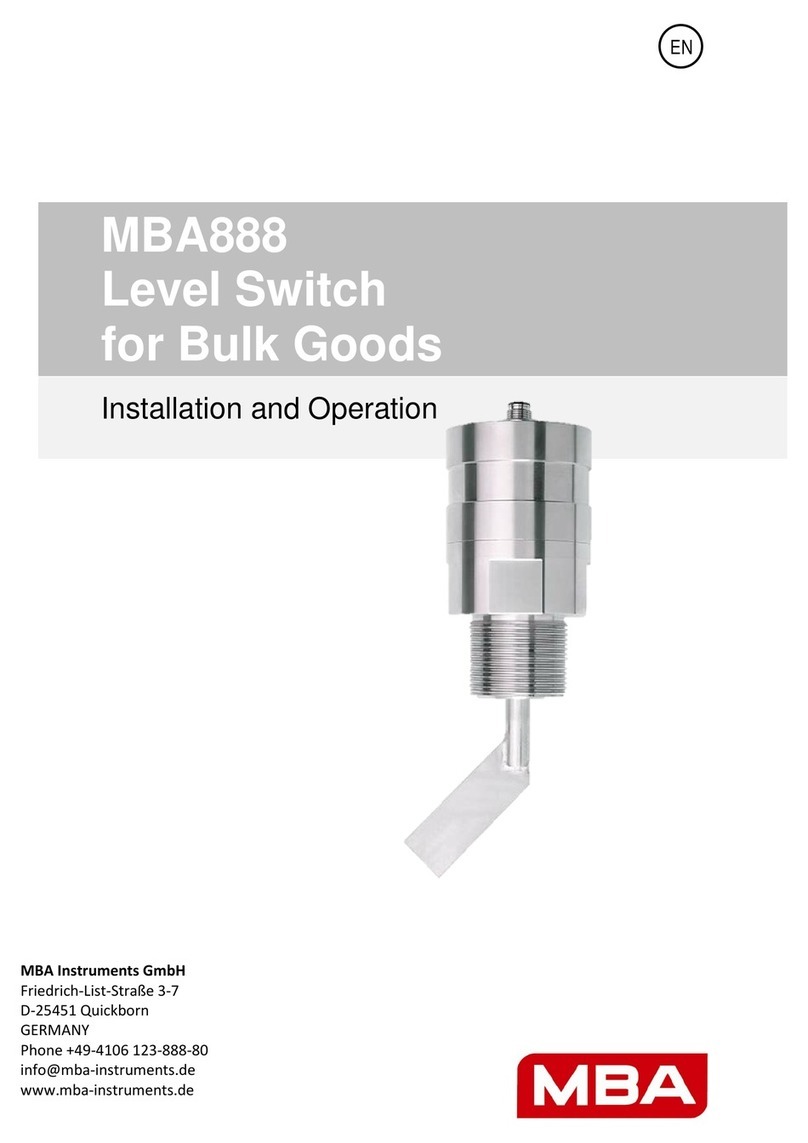 MBA Instruments MBA888 User manual
