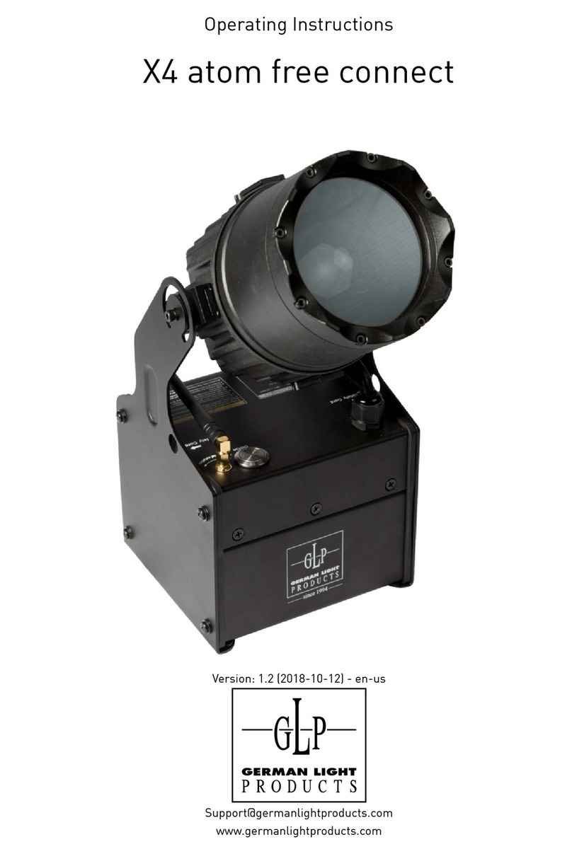 German Light Products X4 atom free connect operating instructions German Light Products X4 atom free connect operating instructions