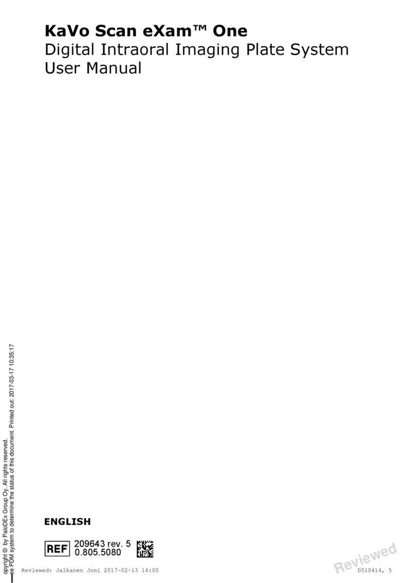 KaVo Scan eXam One User manual