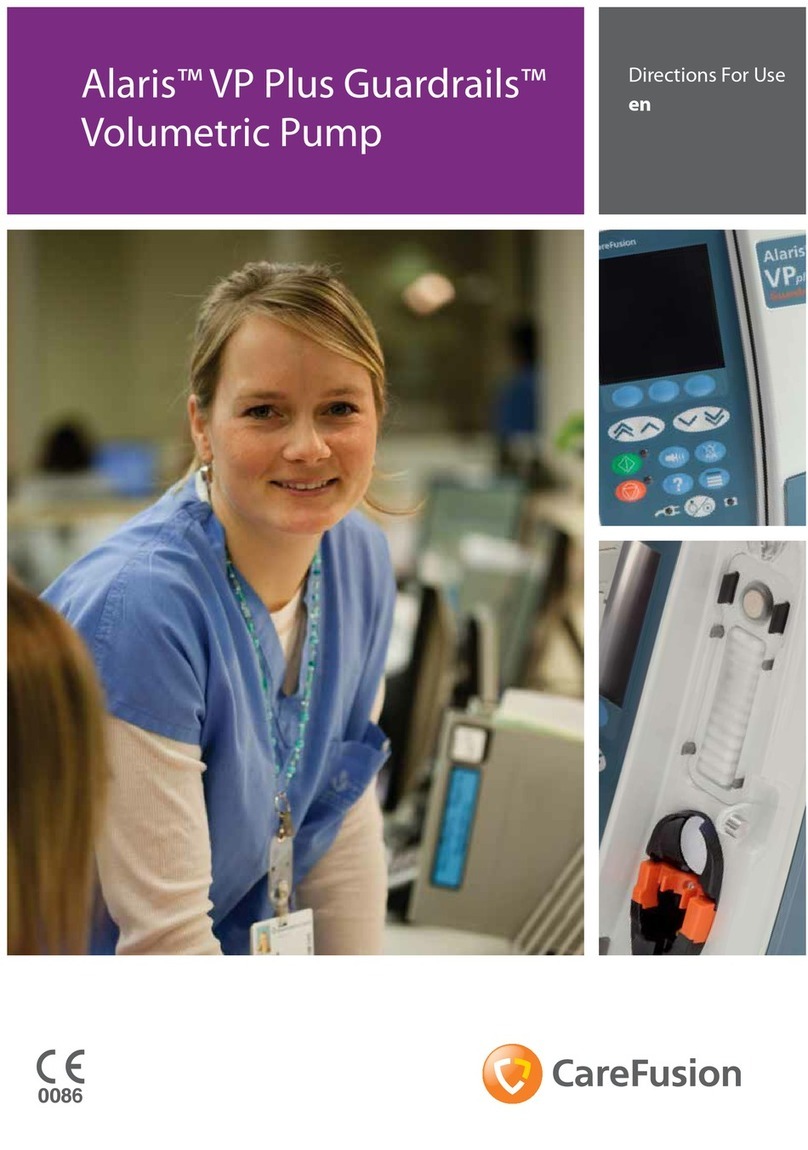 Care Fusion Alaris VP Plus Guardrails Directions for use