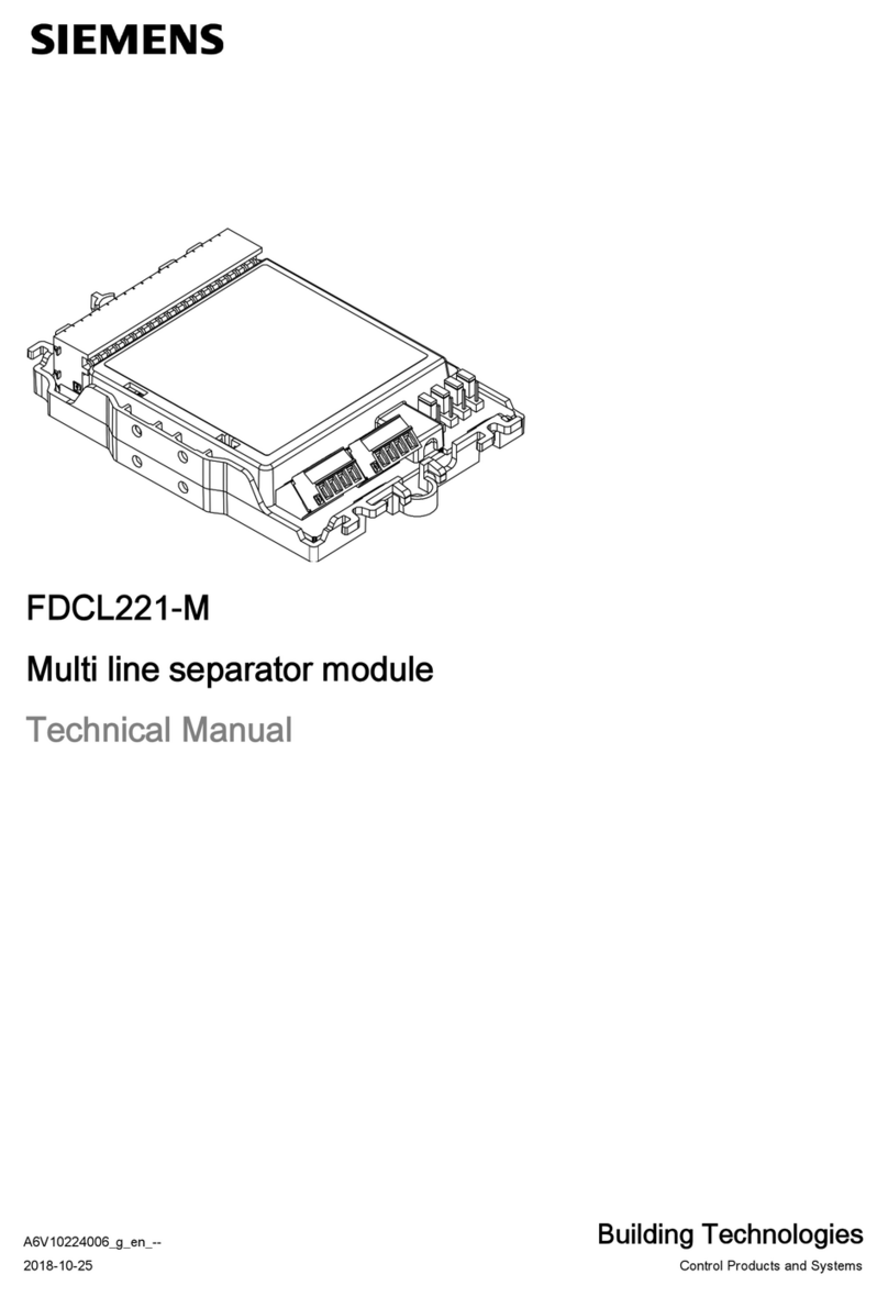 Siemens FDCL221-M User manual