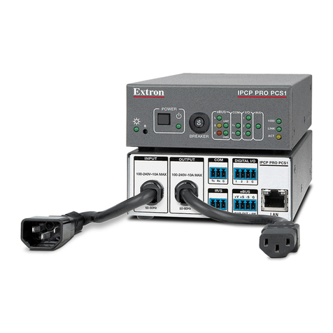 Extron electronics IPCP Pro PCS1 User manual