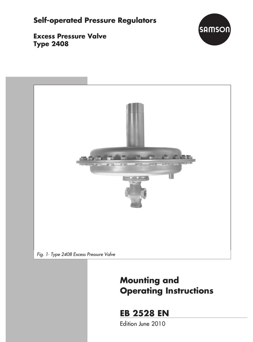 Samson 2408 Mounting and operating instructions