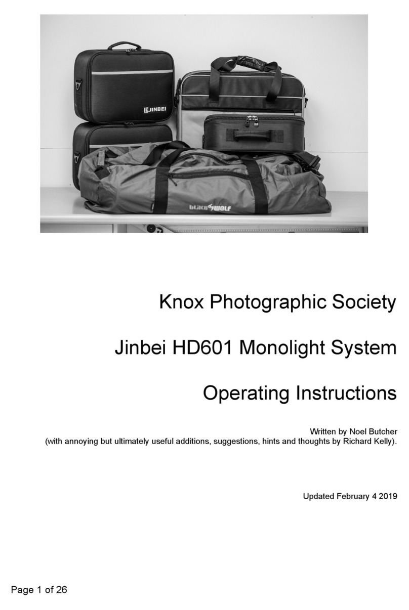 Jinbei HD601 operating instructions