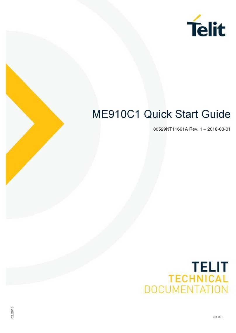 Telit Wireless Solutions ME910C1 Series quick start guide