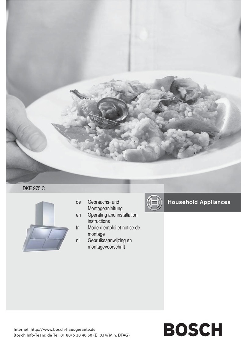 Bosch DKE 975 C Operating and installation instructions