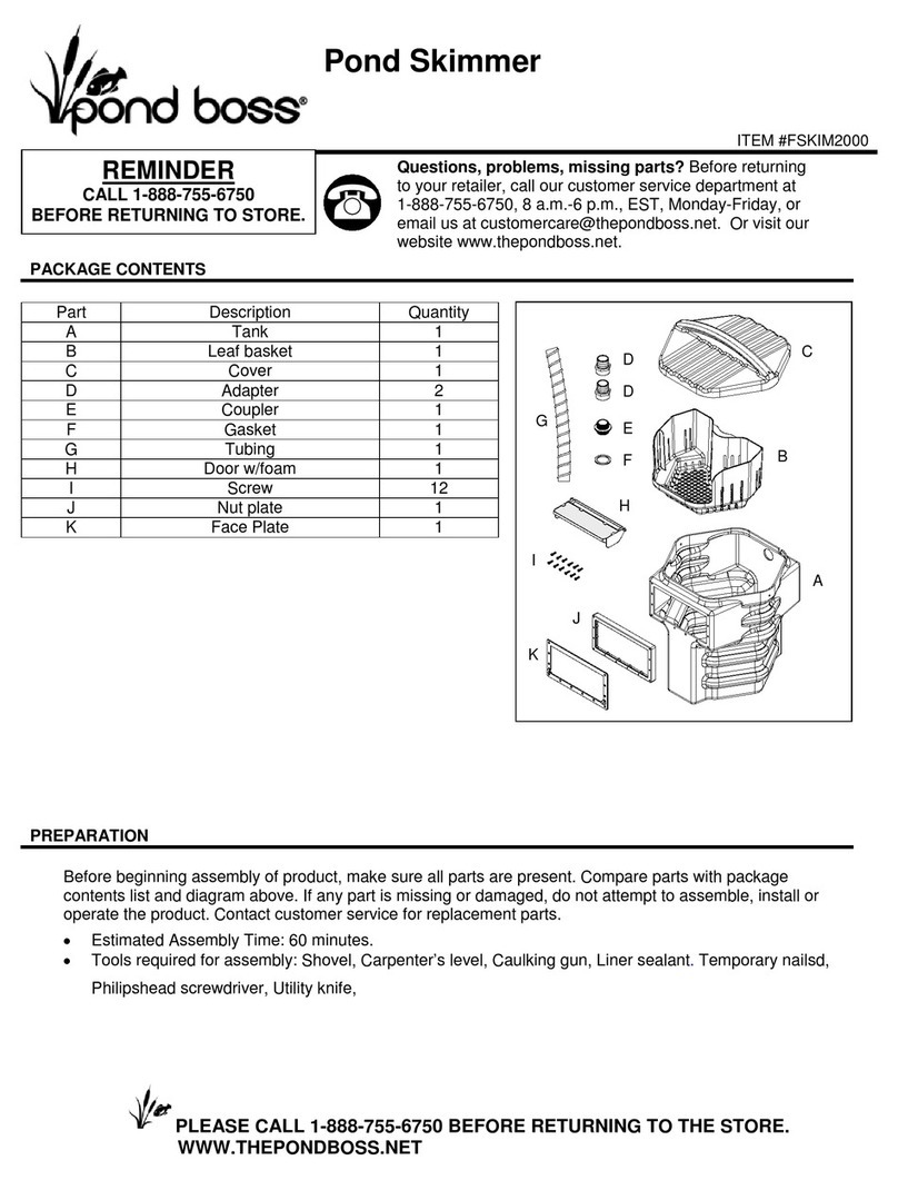 Pond Boss FSKIM2000 manual