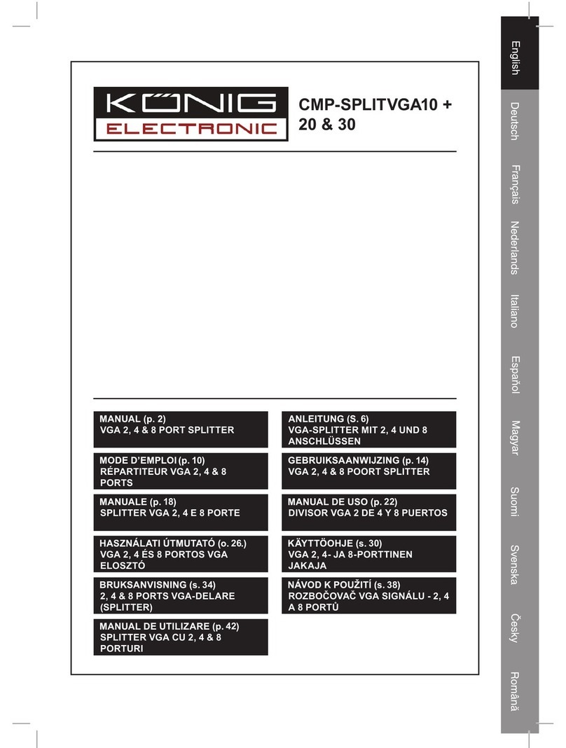 Konig CMP-SPLITVGA10 User manual