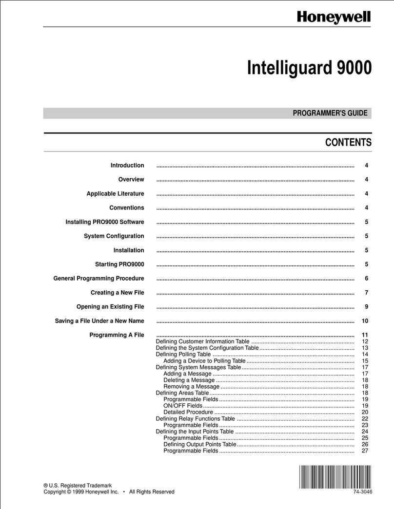 Honeywell INTELLIGUARD 9000 Manual