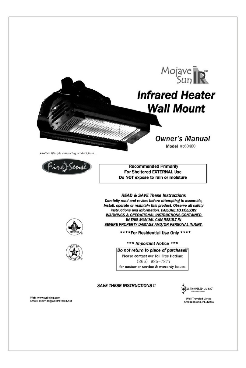 Firesense Mojave Sun IR 60460 owner's manual