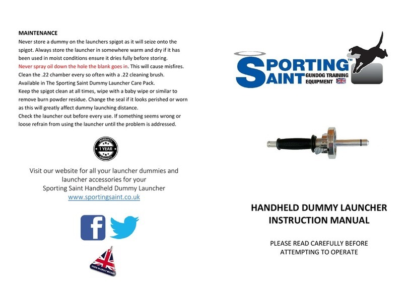 Sporting Saint HANDHELD DUMMY LAUNCHER instruction manual