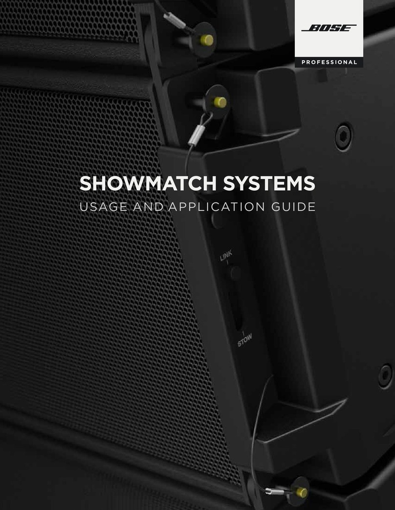 Bose SHOWMATCH User guide