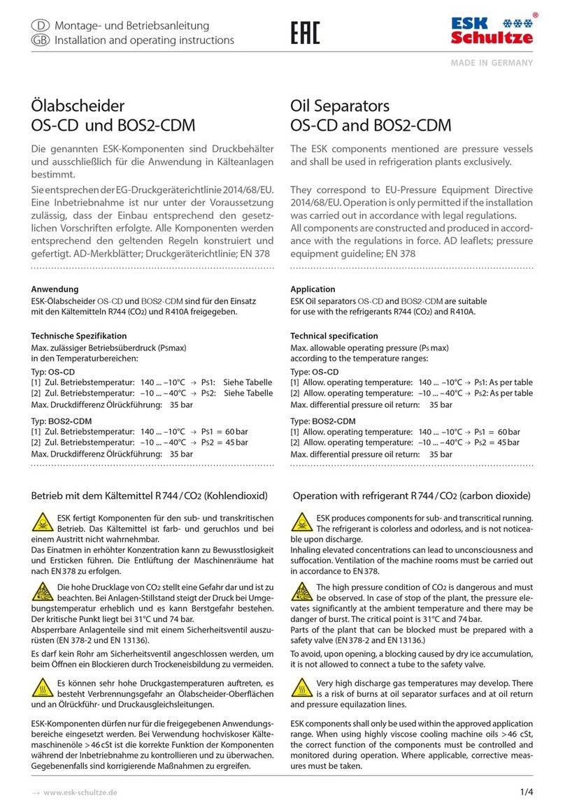 ESK BOS2-CDM Series User manual