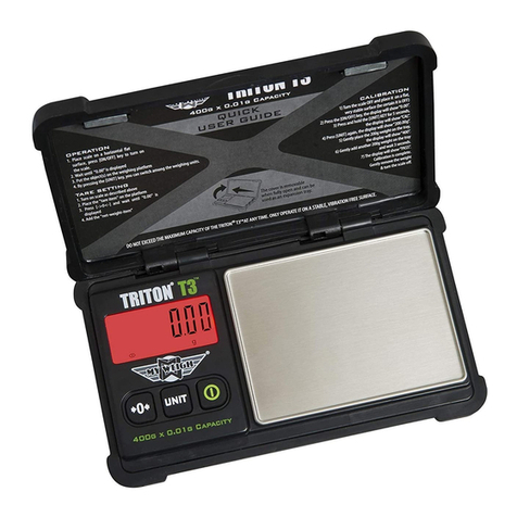My Weigh TRITON T3-400 user manual