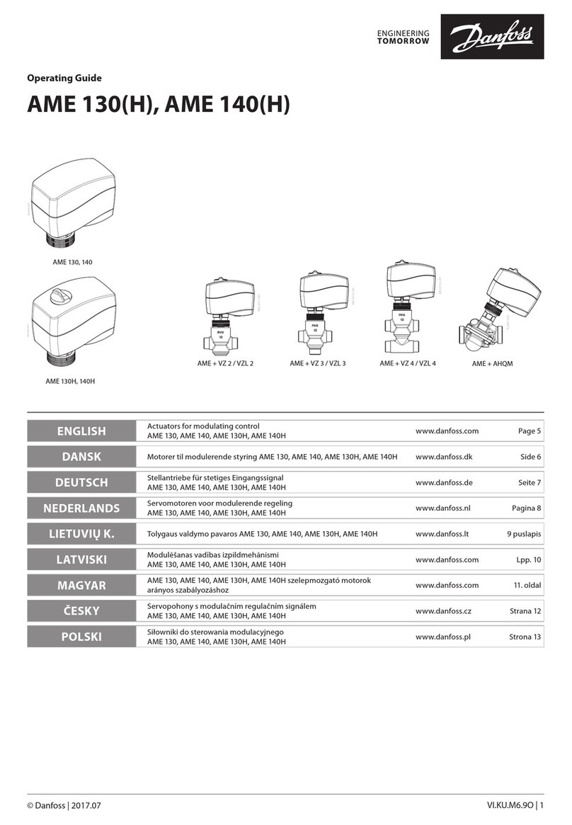 Danfoss AME 130 User manual