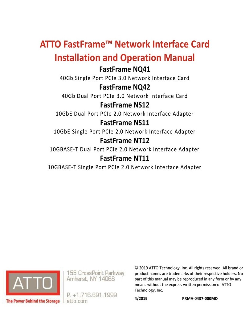 ATTO Technology FastFrame NQ41 Installation and operation manual