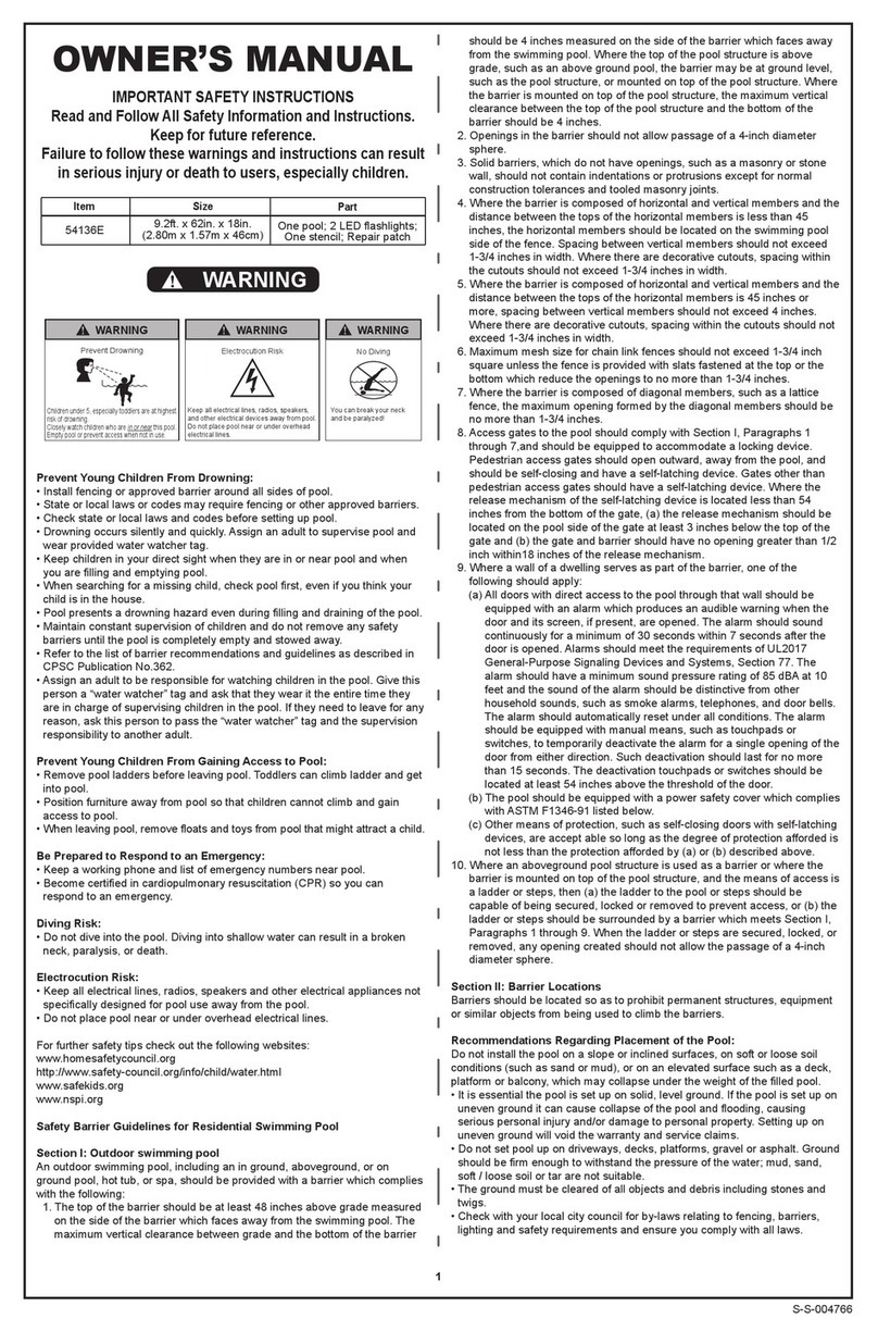 Bestway 54136E owner's manual