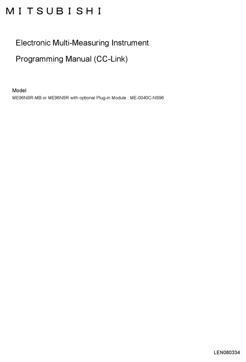 Mitsubishi ME96NSR Programming manual