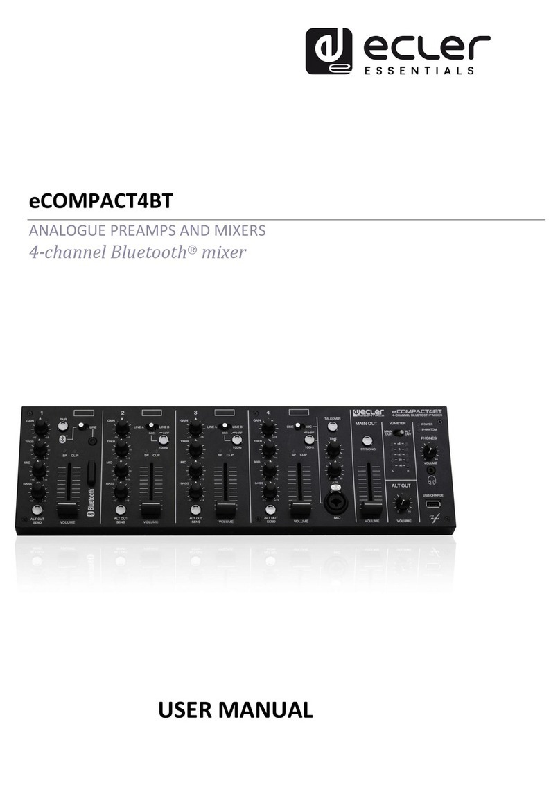 Ecler eCOMPACT4BT User manual