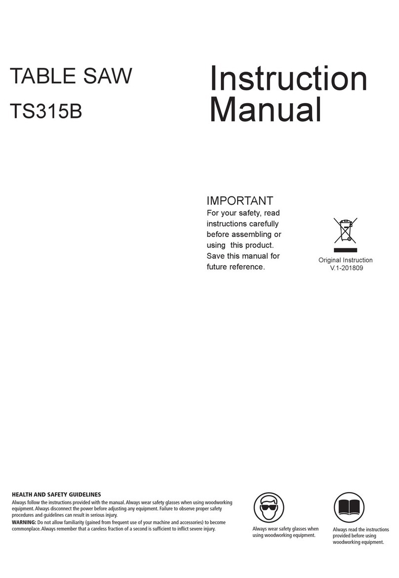 WoodFast TS315B instruction manual