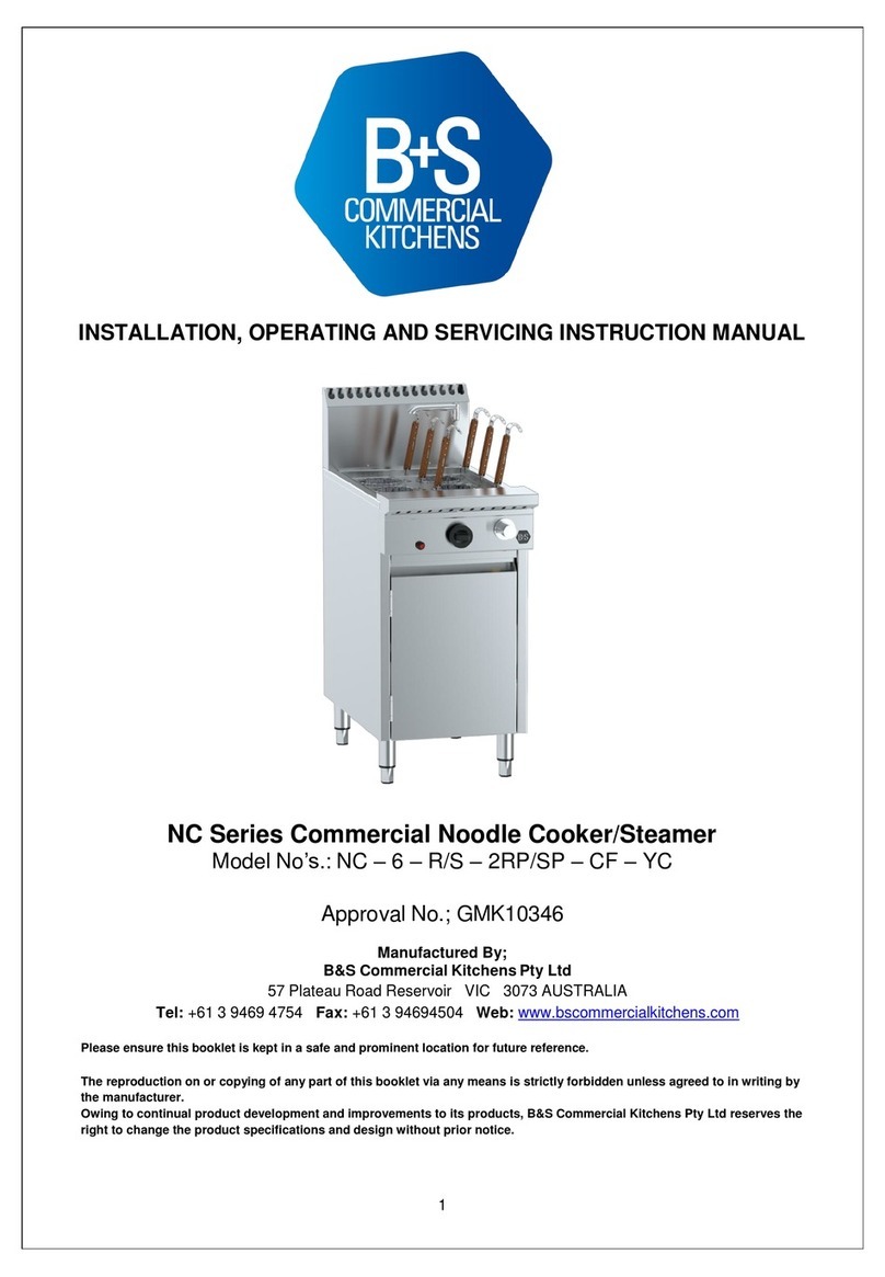 B+S NC Series Installation, operating and servicing instruction manual B+S NC Series Installation, operating and servicing instruction manual