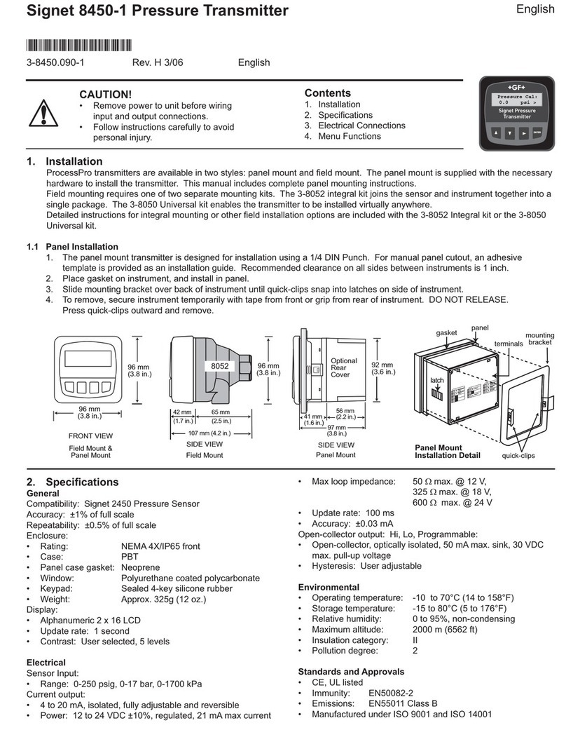 Signet 8450-1 manual