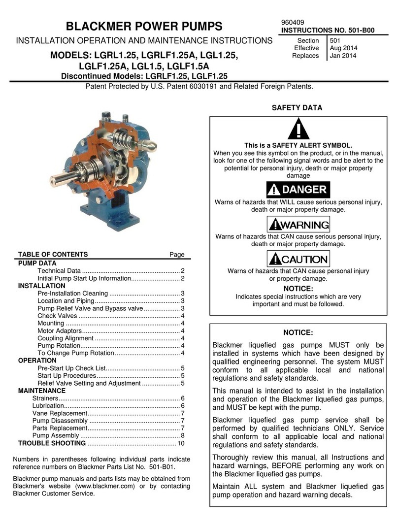 BLACKMER LGRL1.25 Manual