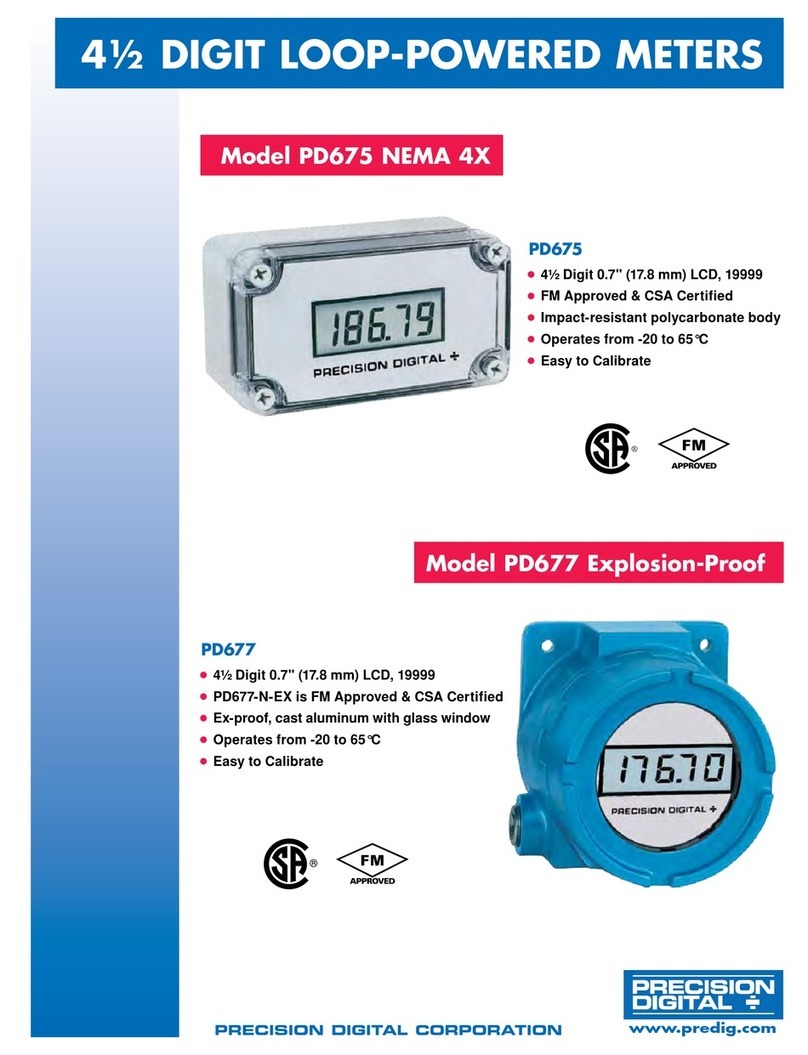 PRECISION DIGITAL PD677 manual