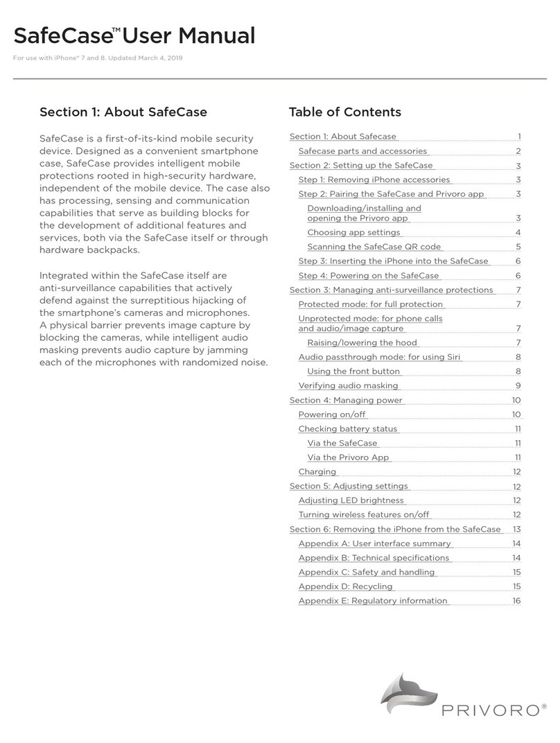 Privoro Safecase User manual