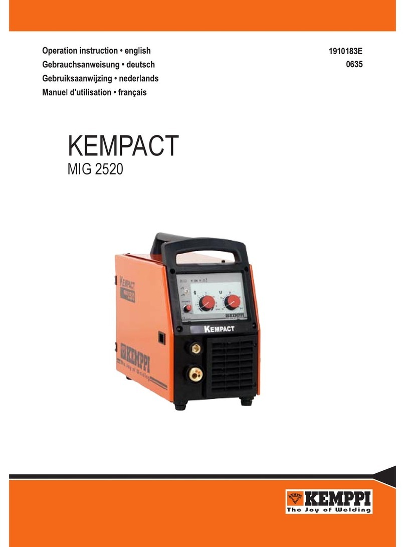 Kemppi KEMPACT MIG 2520 Technical manual