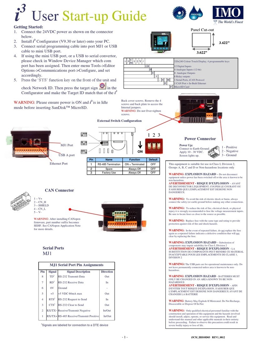 i-MO i3 User Start-up Guide