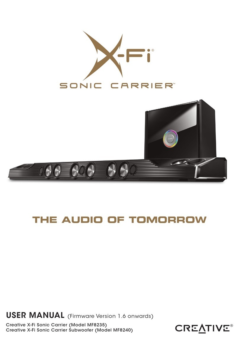 Creative Sonic Carrier MF8235 user manual
