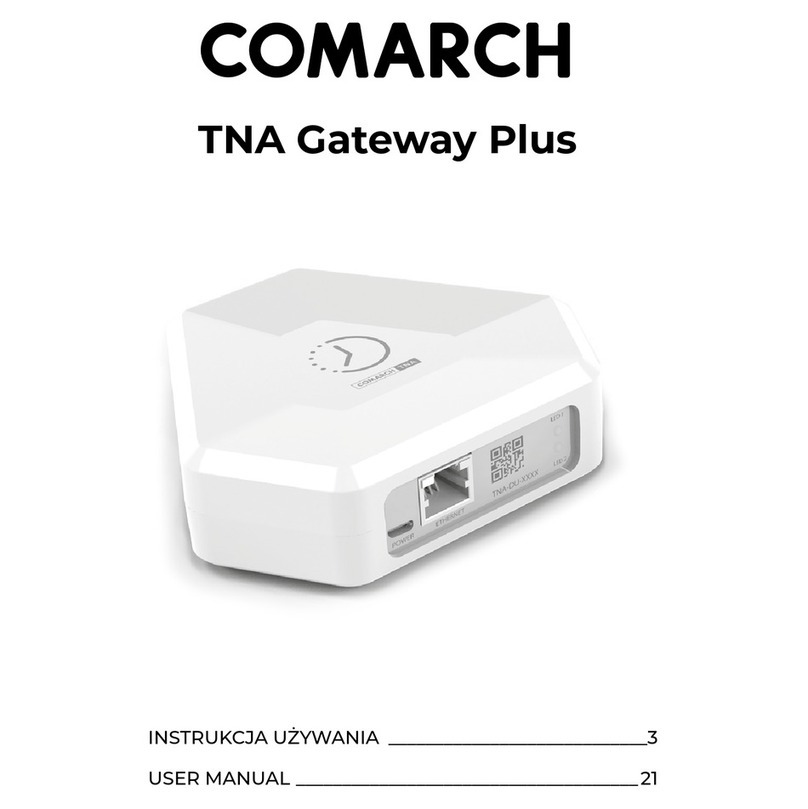 Comarch TNA Gateway Plus user manual Comarch TNA Gateway Plus user manual