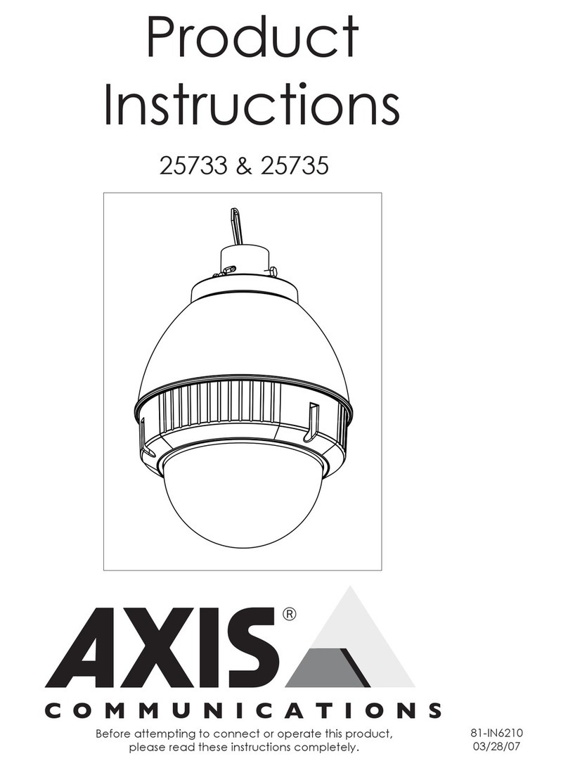 Axis 25735 Instruction sheet