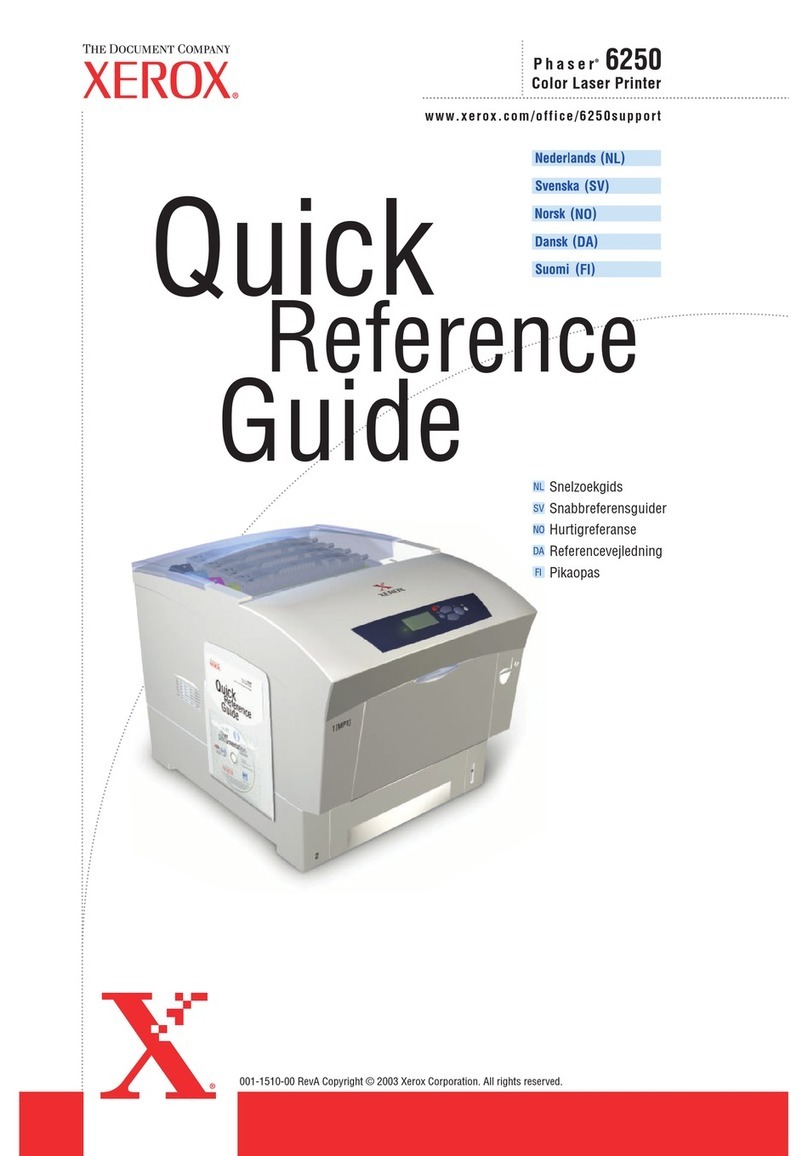 Xerox PHASER 6250 User manual