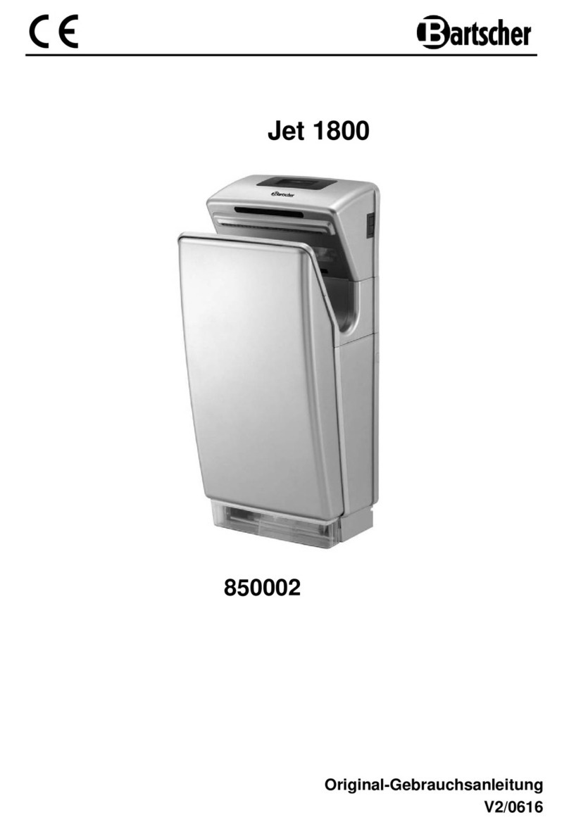 Bartscher Jet 1800 User manual