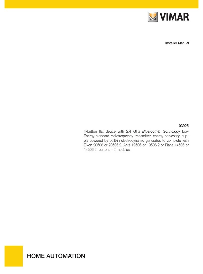 Vimar 03925 Installer manual