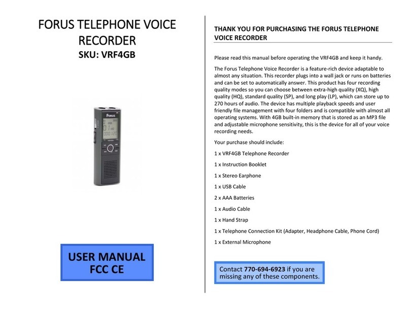 forus VRF4GB User manual