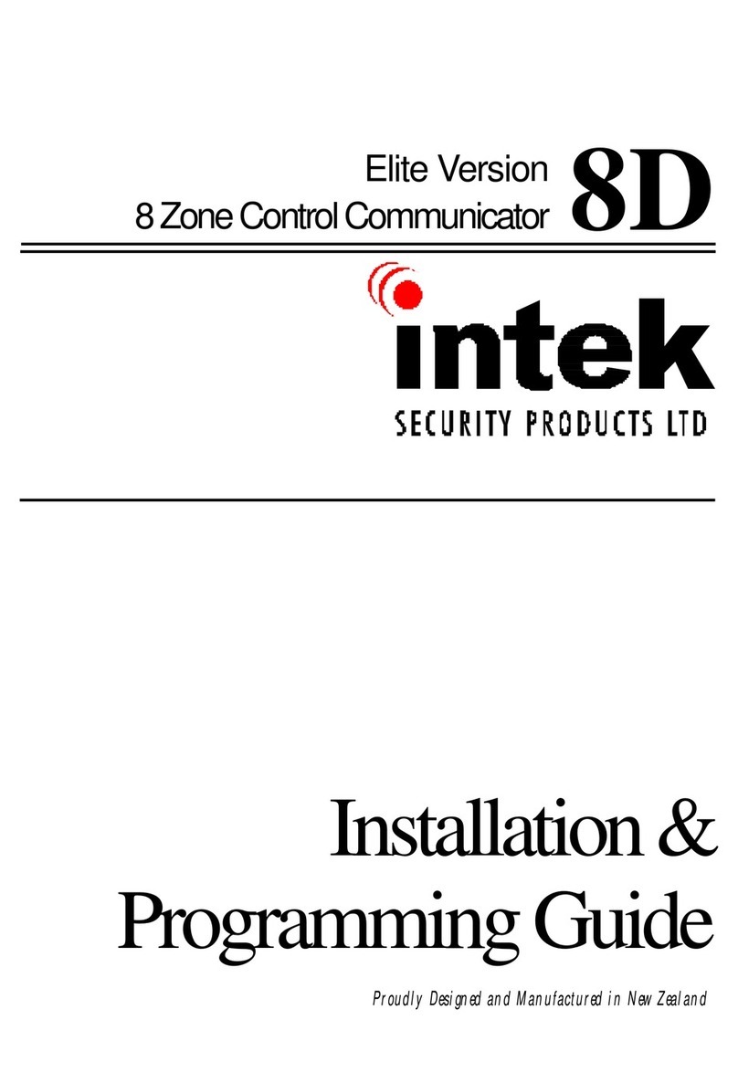 Intek Elite Version 8D Operating instructions
