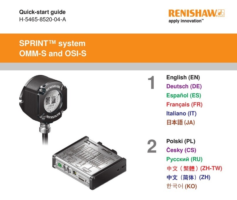Renishaw OMM-S SPRINT User manual