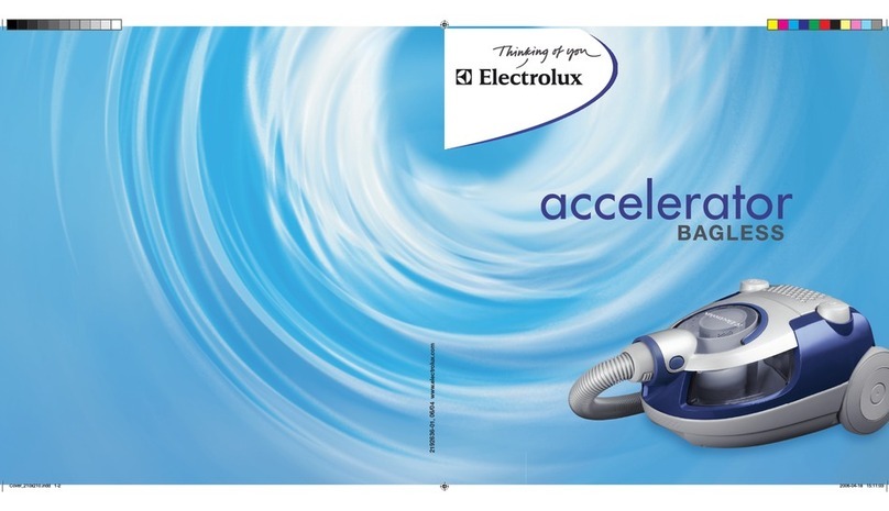 Electrolux Accelerator BAGLESS User manual