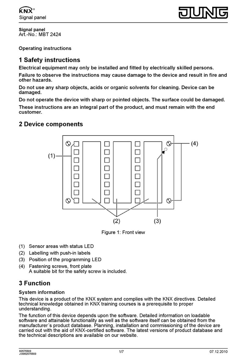 Jung KNX MBT 2424 operating instructions
