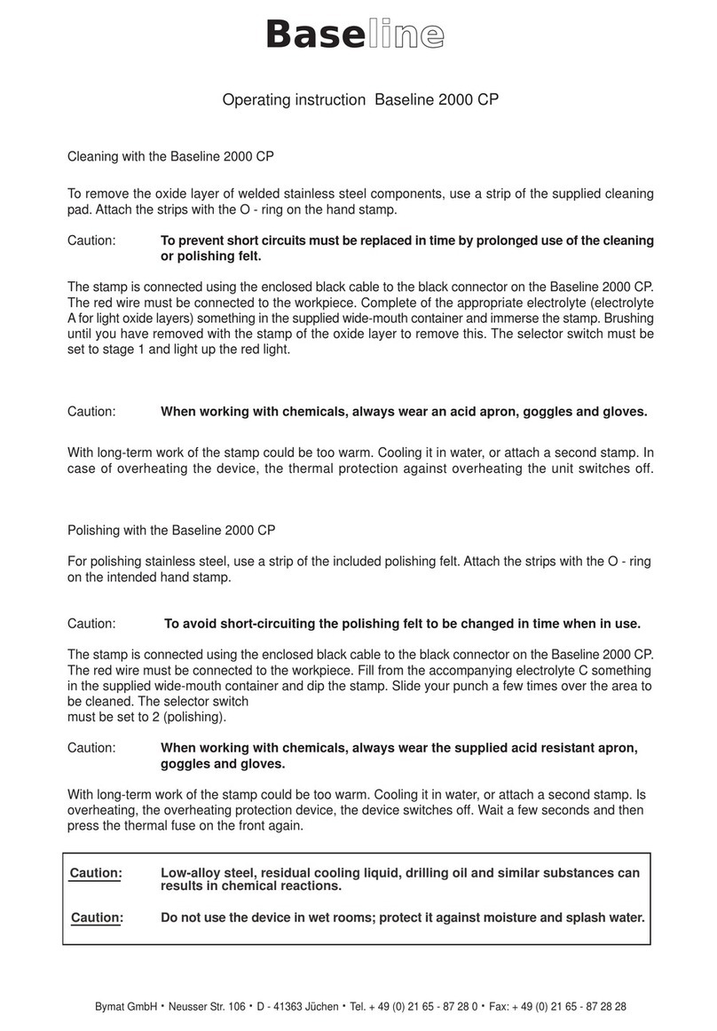 Bymat Baseline 2000 CP User manual
