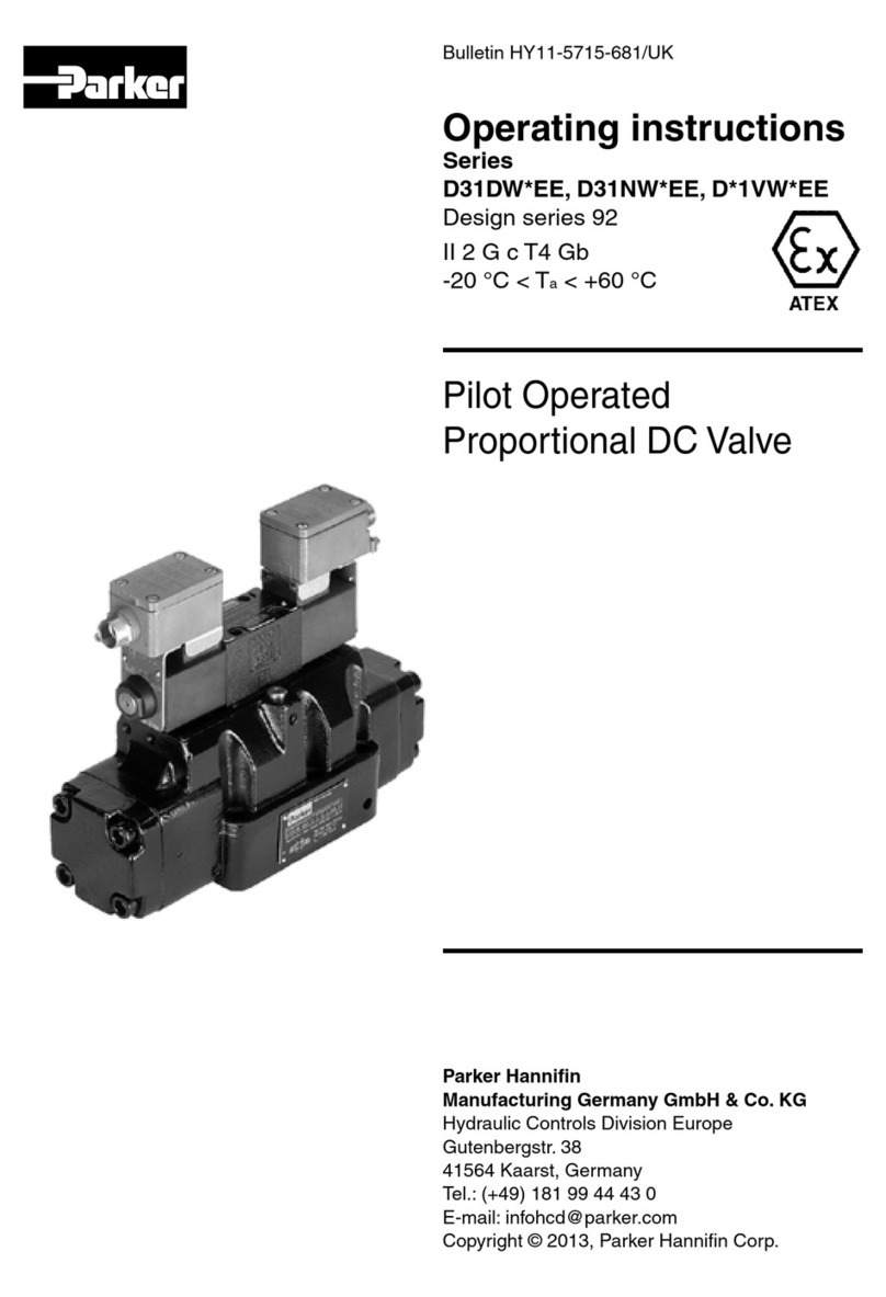 Parker D31DW*EE Series User manual