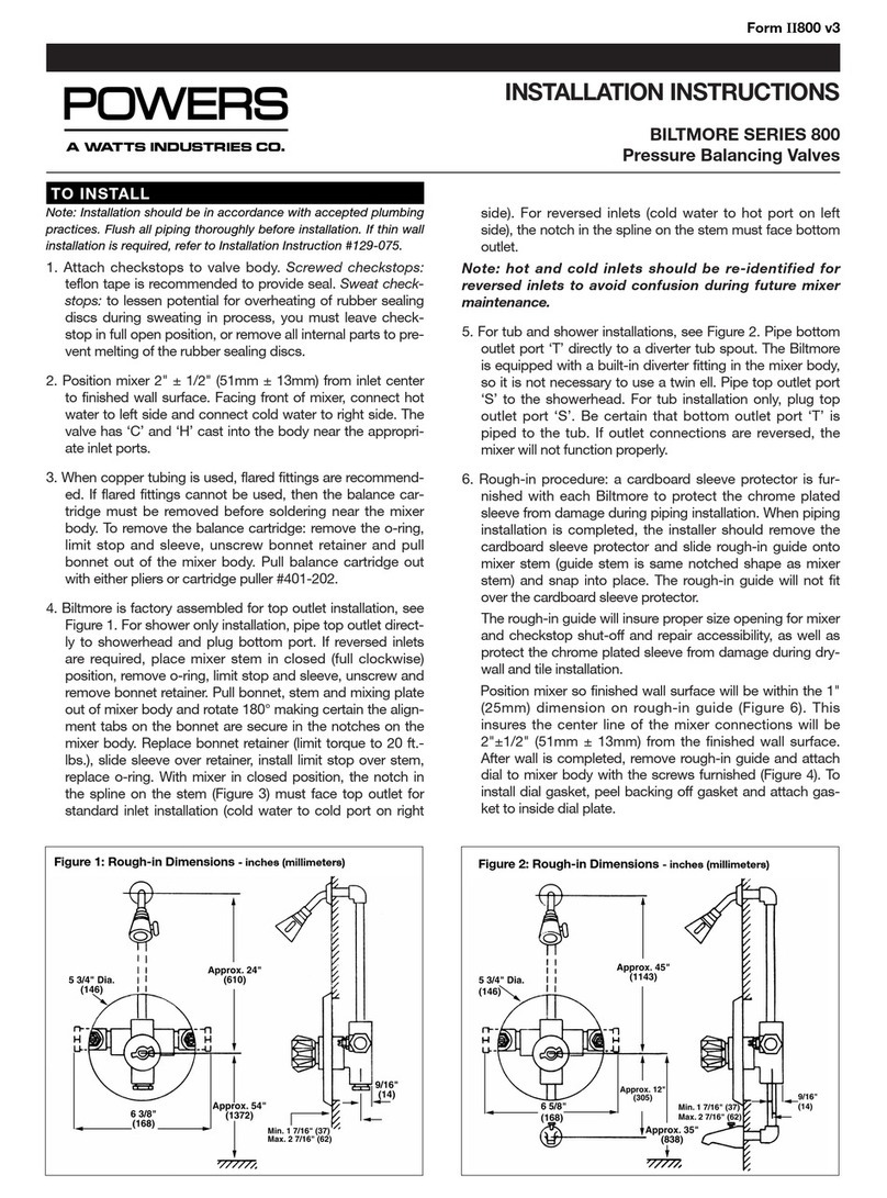 Powers BILTMORE 800 SERIES User manual