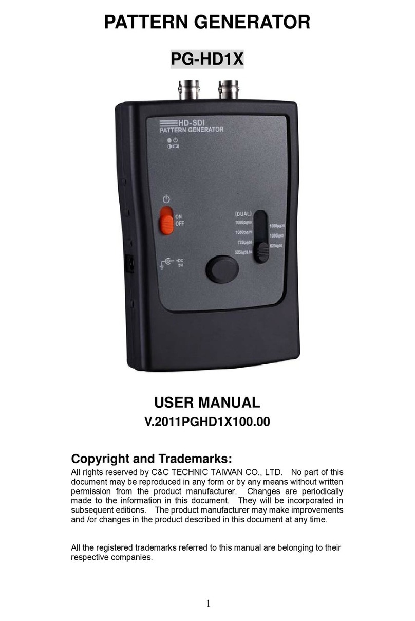 C&C TECHNIC PG-HD1X User manual