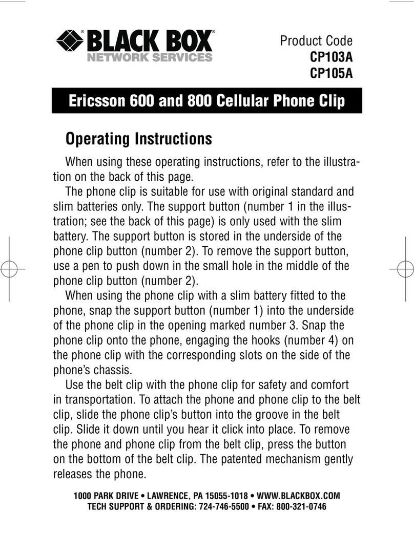Black Box CP103A operating instructions Black Box CP103A operating instructions