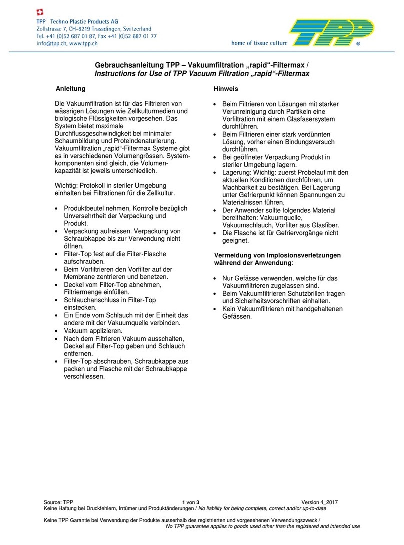 TPP Rapid Filtermax Instructions for use