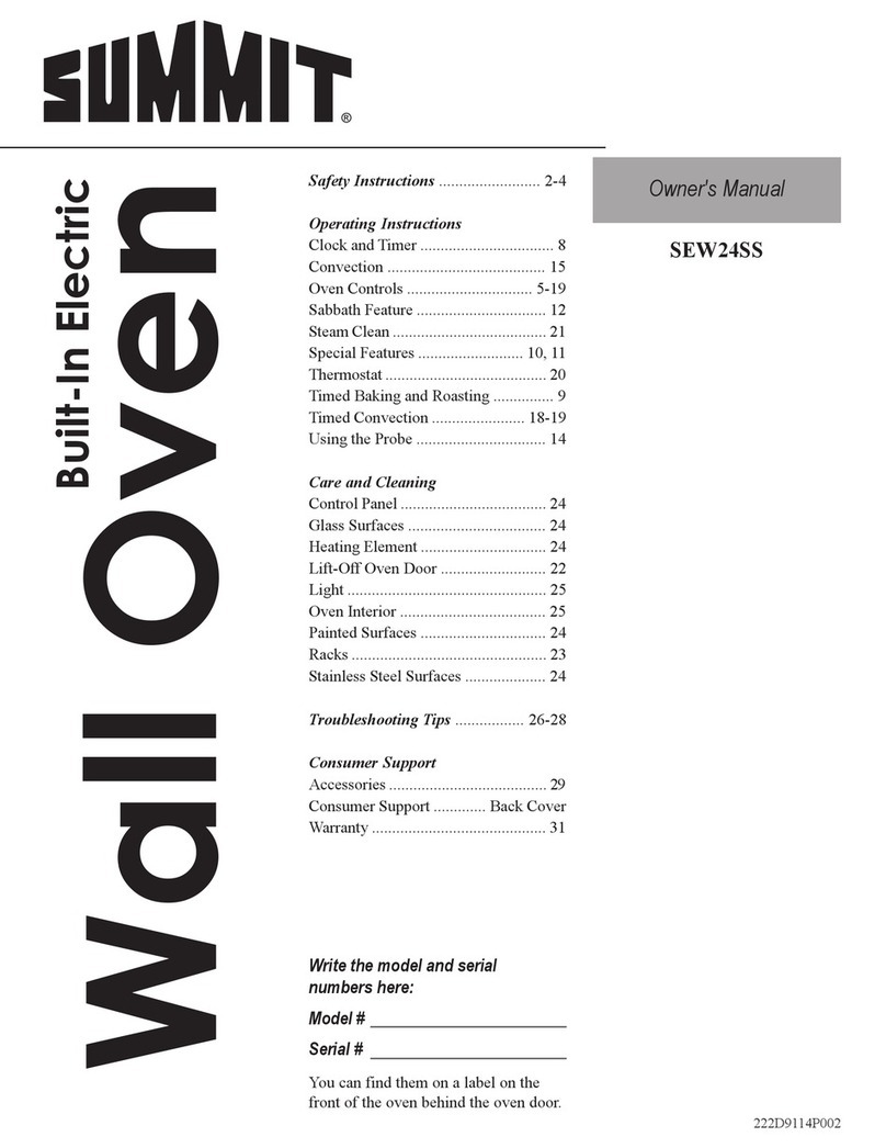 Summit SEW24SS User manual