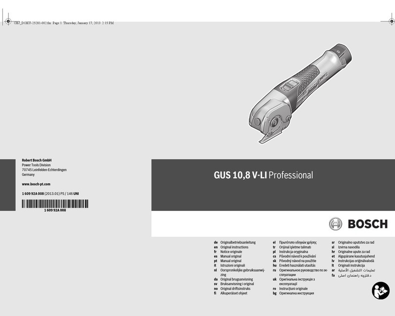 Bosch GUS 10,8 V-LI Professional Original instructions